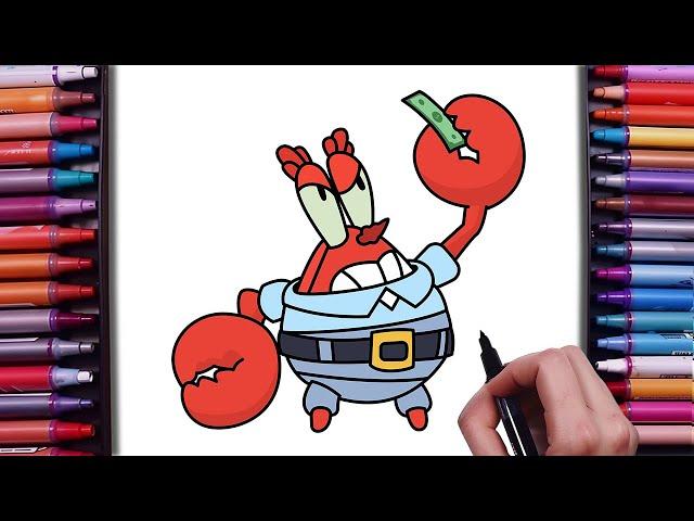 How to Draw MR. KRABS TICK From Brawl Stars | New TICK Skin | Step-by-Step Easy Drawing Tutorial