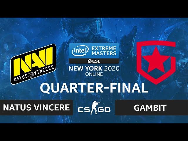 CS:GO - Natus Vincere vs Gambit [Overpass] Map 2 - IEM New York 2020 - Quarter-final - CIS