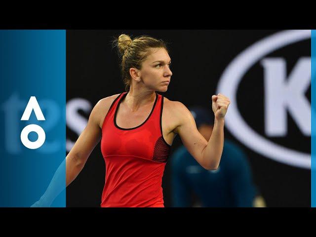 Simona Halep v Eugenie Bouchard match highlights (2R) | Australian Open 2018