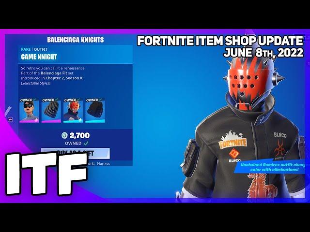 Fortnite Item Shop BALENCIAGA SET IS BACK! [June 8th, 2022] (Fortnite Battle Royale)