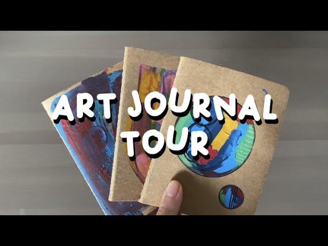 a lovely lil art journal flip through