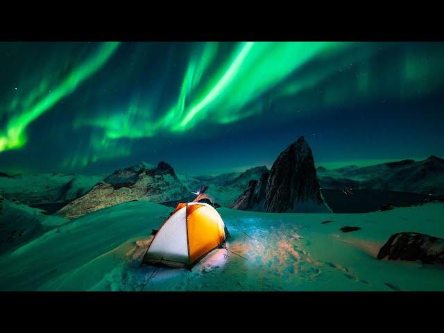 Insane Winter camping inside Arctic Circle below -30C in North Norway Vlog