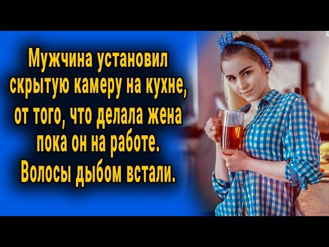 Муж установил скрытую камеру и увидел, что делала жена, пока он на работе. Волосы дыбом встали.