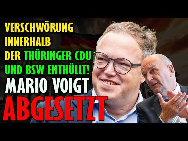 ️ Mario Voigt abgesetzt: Verschwörung innerhalb der Thüringer CDU und BSW enthüllt!