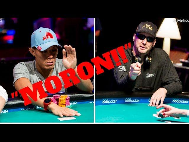 Phil Hellmuth Calls Terrence Chan a Moron!