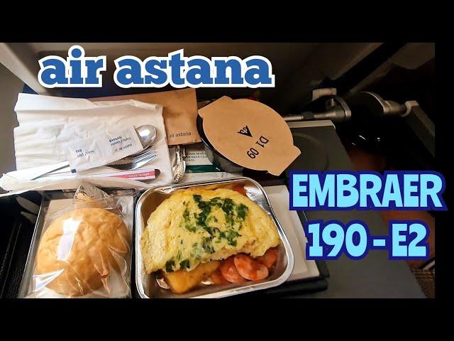 Air Astana. Эконом класс. Embraer 190 - E2. Полный обзор. Рейс Алматы-Актау - 1 Minute Story NS