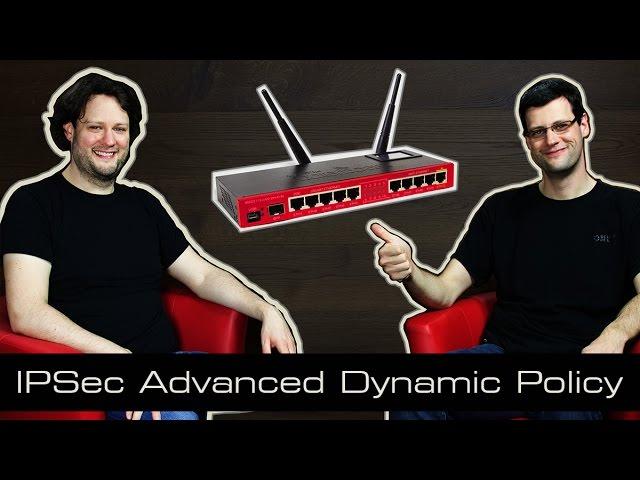 MikroTik Tutorial 36 - IPSec Advanced Dynamic Policy [deutsch]