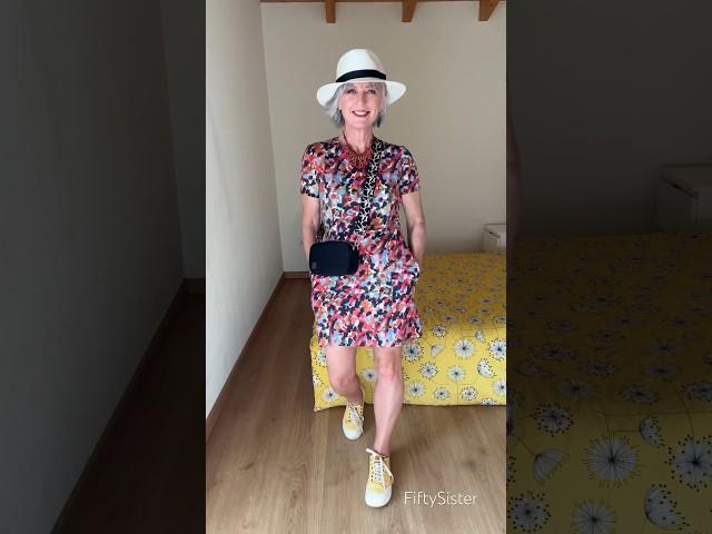 Over 50 summer style. Confident, casual, colourful. #over50 #genx #over40 #summervibes