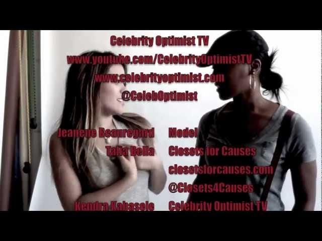 Celebrity Optimist TV on set with Closets for Causes!