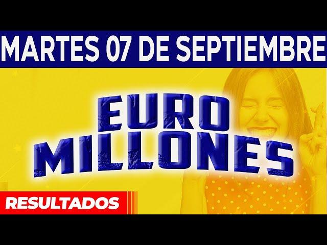 Resultado del sorteo Euromillones del Martes 7 de Septiembre del 2021. 