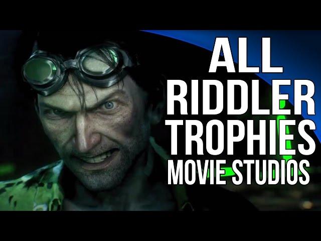 Batman Arkham Knight - All Riddler Trophies - Movie Studios