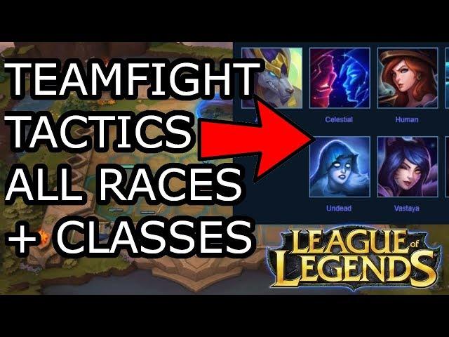 ⭐ ALL CLASS + ORIGINS IN TEAMFIGHT TACTICS - League of Legends LOL Champion Synergy Auto Chess