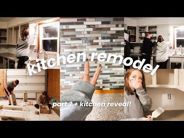 NEW KITCHEN REVEAL!! // updating + renovating our kitchen (part 2)