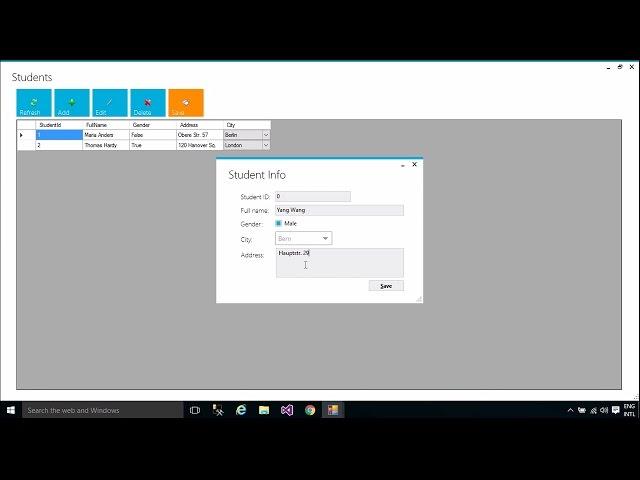 C# Tutorial - Insert Update Delete data in Database from DataGridView | FoxLearn