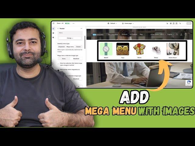 How To Add Mega Menu with Images [Shopify - Without APP]