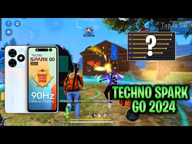 Techno Spark Go 2024 Free Fire Sensitivty + Dpi Setting 