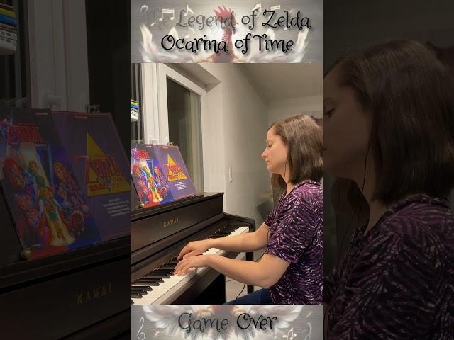 The Legend of Zelda ~ Ocarina of Time ~ Game Over ~ Piano ~ 4k ~ #shorts