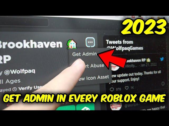 HOW TO GET ADMIN IN ALL ROBLOX GAMES FOR FREE (HOW TO GET ADMIN ON ANY ROBLOX GAME 2023)