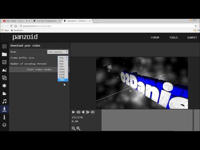 How to make an Intro for Youtube Videos with Panzoid!