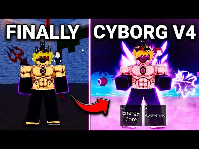 I Finally Fully UNLOCKED Cyborg Race V4 Awakening in Blox Fruits!