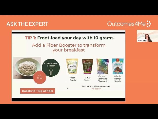Incorporating more fiber into a cancer diet
