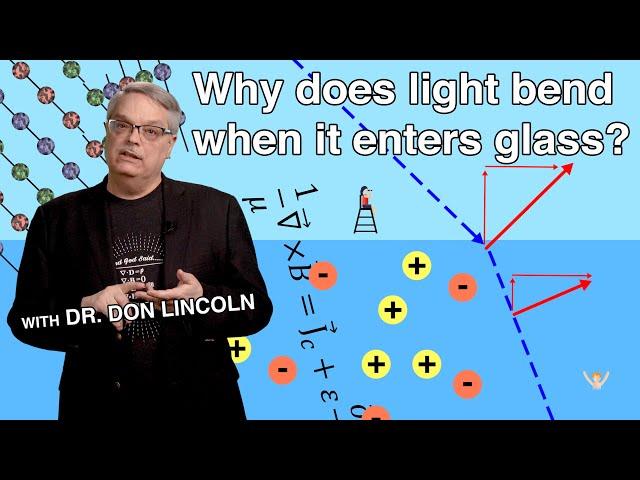 Why does light bend when it enters glass?