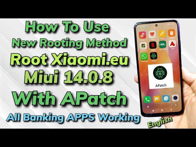 Root Xiaomi.eu Miui 14.0.8 With New Rooting Method Redmi Note 10 -English Tutorial-