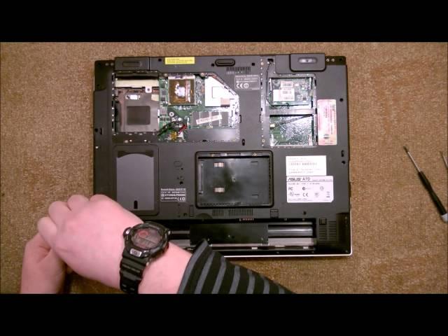 Как разобрать Ноутбук Asus A7D ( Asus A7D disassembly. How to replace HDD, RAM)