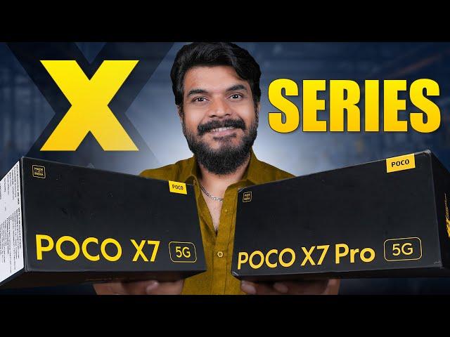 POCO X7 Series Unboxing & Initial Impressions || POCO X7 Pro & POCO X7 || in Telugu