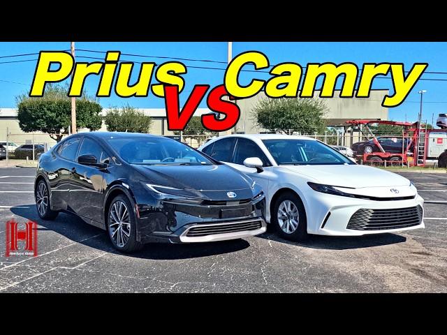 2025 Toyota Camry vs Toyota Prius Which Hybrid is Better? :Full Specs & Test Drive