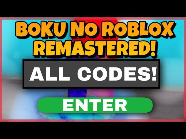 ALL 5 *NEW* BOKU NO ROBLOX REMASTERED CODES APRIL 2020!