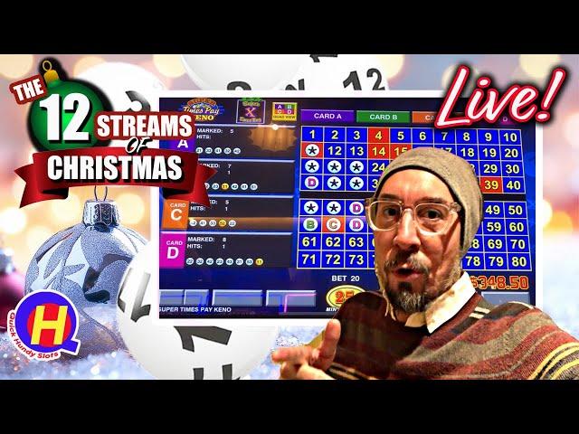 LIVE! Rise and Grind, It’s KENO Time! #12streamsofchristmas