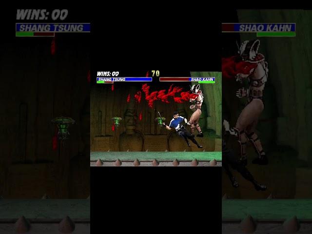 UMK3 Shang Tsung Cyrax Stryker Jax 100% Combo vs Shao Kahn #umk3 #mortal #kombat #combo #retro #game