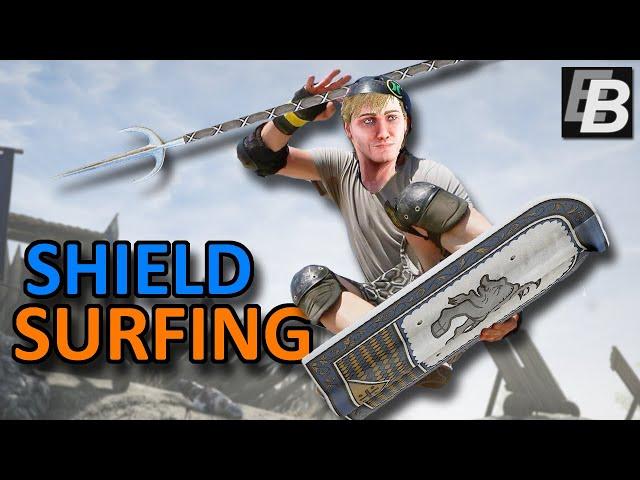 Learn How to Shield Surf in Mordhau with Tony Tomahawk Pro Skater | Axes + Pavise Shield Build