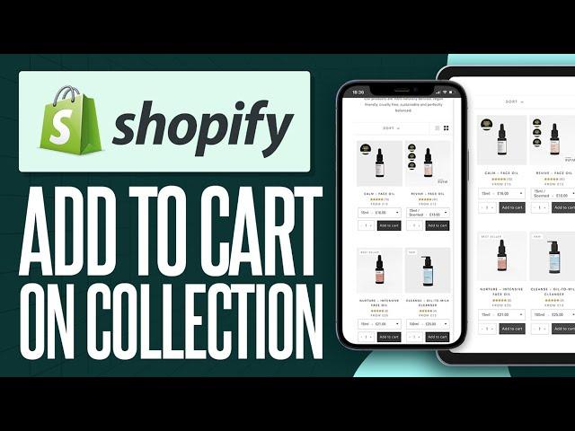 How To Add Add To Cart Button In Shopify Collection Page (2024)