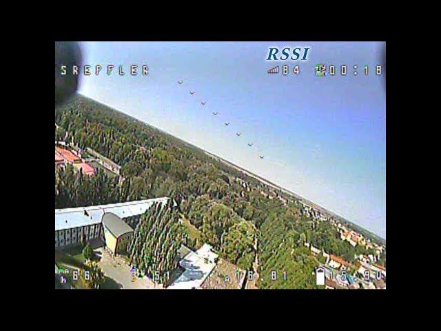 frsky XM+ receiver showing RSSI readings on Betaflight OSD Matek FLIGHT CONTROLLER F405-AIO