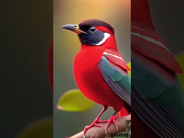 Most Beautiful Red Birds in the World #ai #beautifulanimals #nature #wildlife