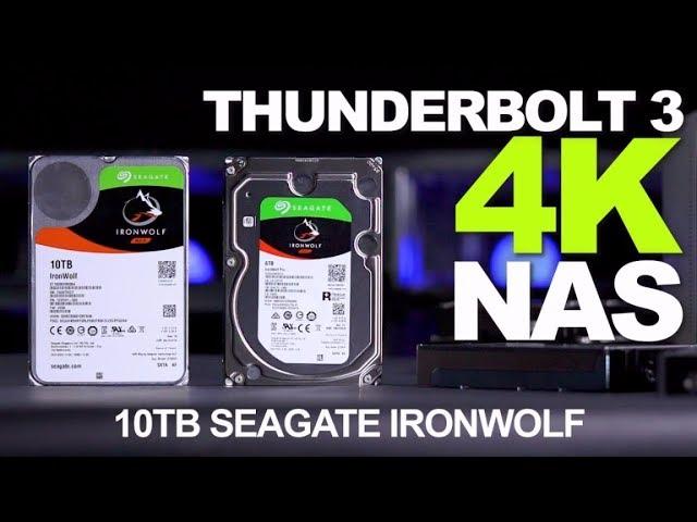 Seagate Ironwolf Pro Drive with QNAP Thunderbolt NAS 4K for Video Editing