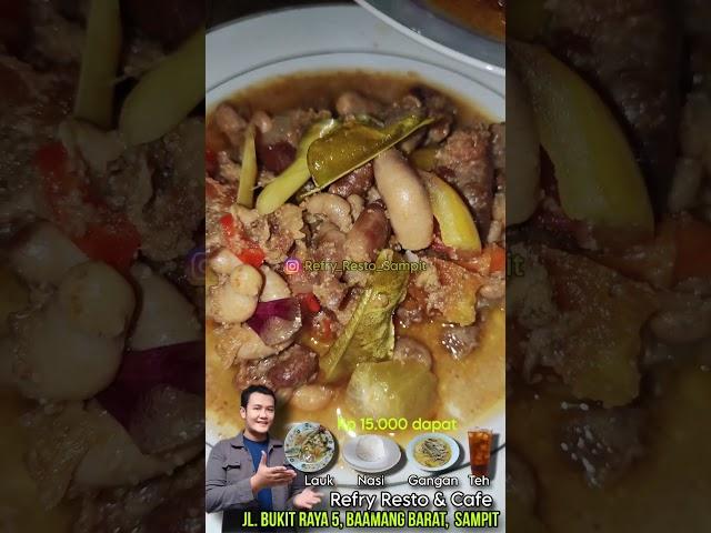 Gangan Jantung pisang Belamak Menu Gratis Hari ini di Refry Resto Sampit