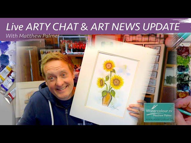 Watercolour Workshop - Arty Chat with Matthew Palmer