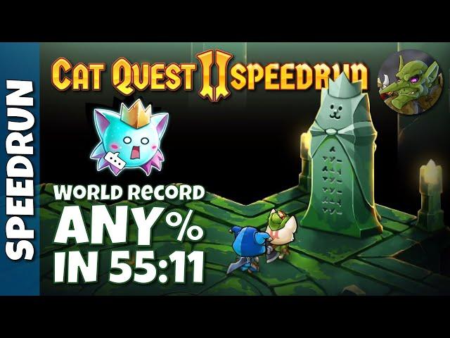 [Former WR] Any% in 55:11 | Cat Quest II Speedrun