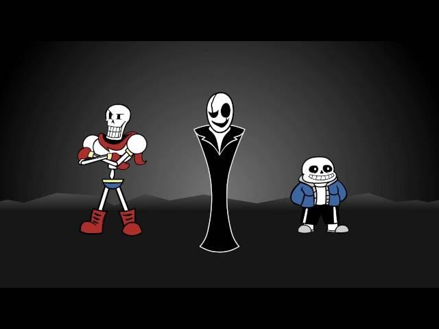 Анимация Undertale Санс Папирус и Гастер