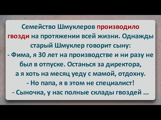 ️ Знаменитые Гвозди Шмуклера! Еврейские Анекдоты! Анекдоты про Евреев! Выпуск #393