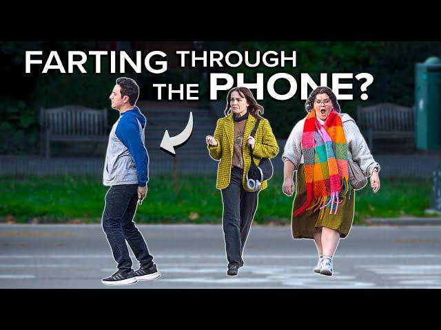 Farting through the PHONE! Funny Fart Prank in NYC!