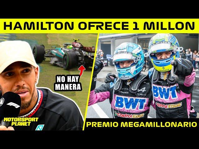 HAMILTON OFRECE 1 MILLON de DOLARES por la SOLUCION al W15  ALPINE y un PREMIO MEGAMILLONARIO 