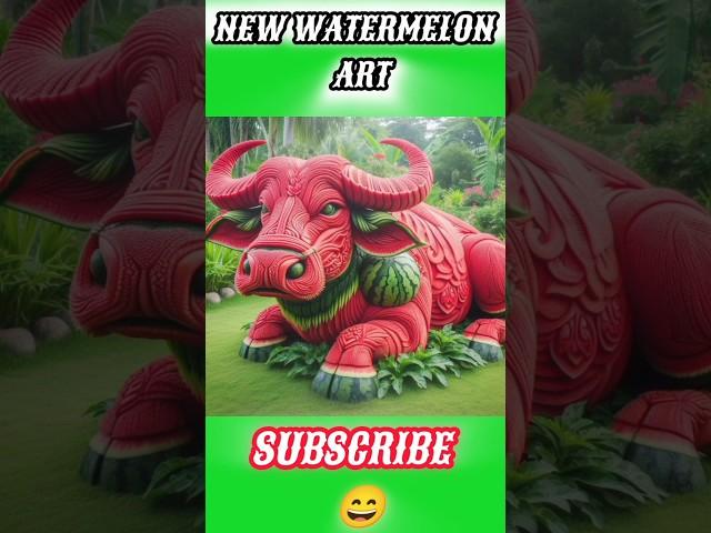 Wow  Amazing  Watermelon  Aart #shortsfeed#shorts#viral #trending #youtubeshorts #cute #monk