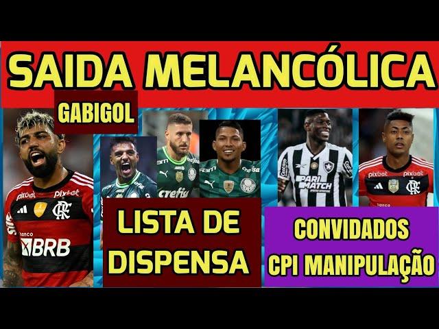 GABIGOL AFASTADO DO FLAMENGO, RESPONDE EM REDES. BH E LH CONVOCADOS CPI. PALMEIRAS LISTA DE DISPENSA