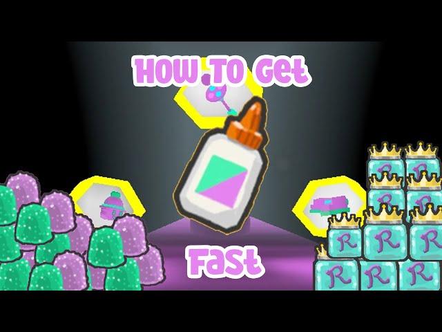 How To Get Glue Fast!! (BEST FARMING METHOD) in ROBLOX Bee Swarm Simulator (Tips and Tricks)