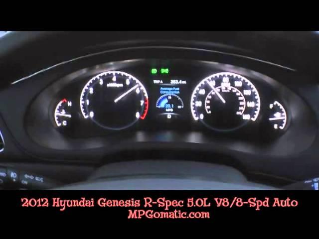 2012 Hyundai Genesis R-Spec 0-60 MPH