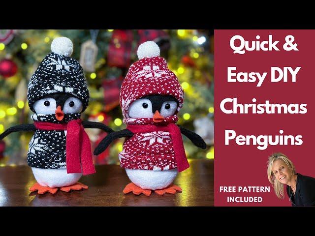 Let's Make An Adorable Winter Penguin / Christmas Penguin DIY